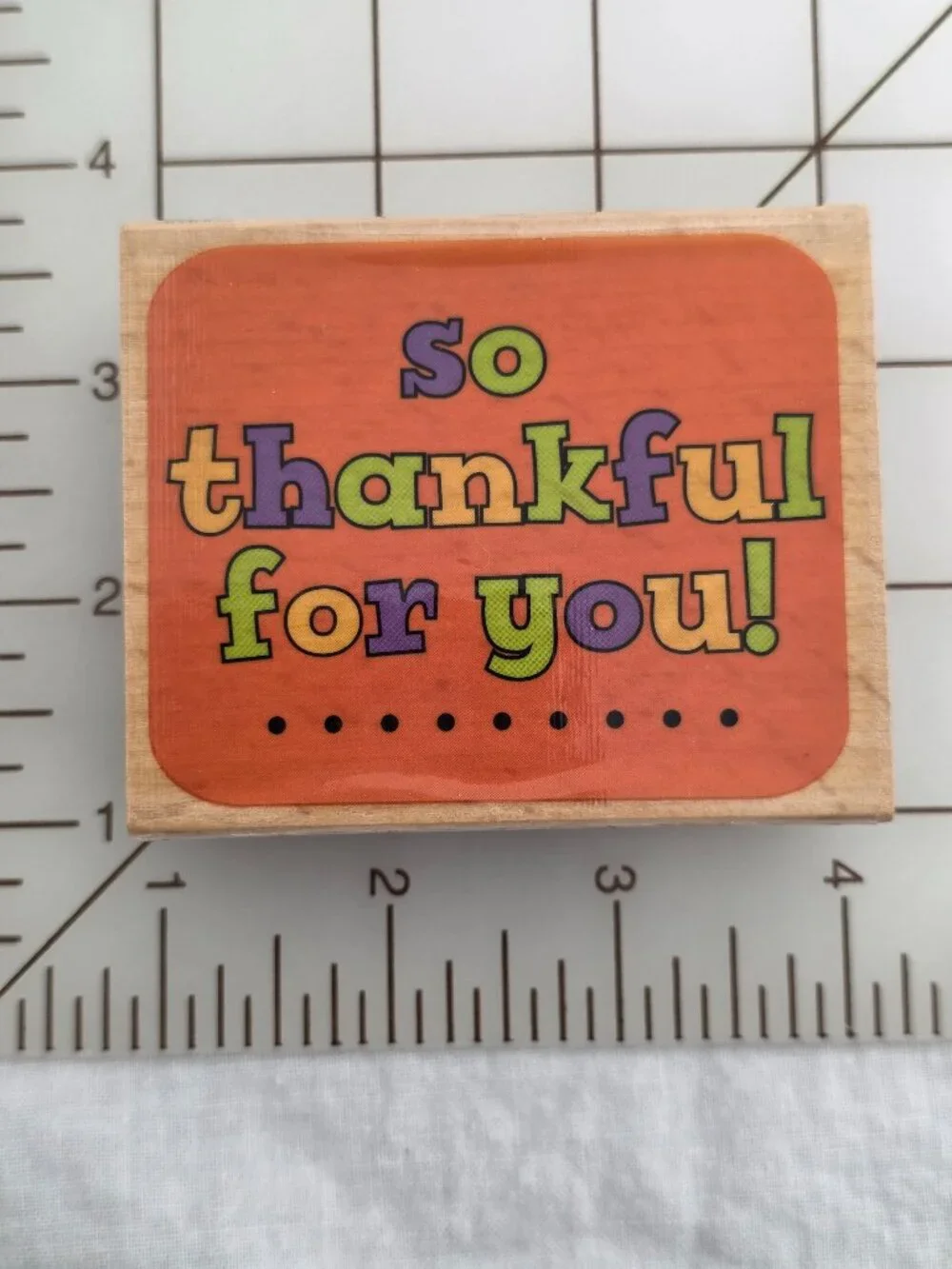 Happy Thanksgiving Set of 3 Wood Block Stamps Allison Wong Card Making Studio G